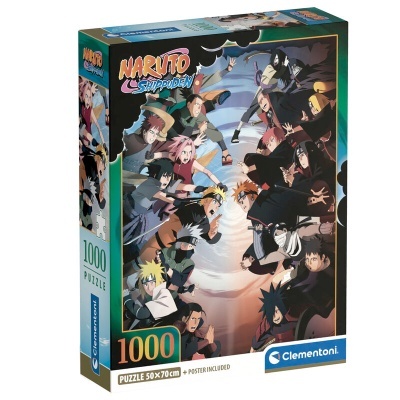 Caixa do puzzle Naruto Shippuden 1000 peças Clementoni