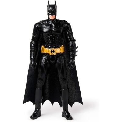 Figura de ação do Batman com capa e cinto dourado
