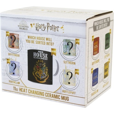 Caixa de caneca de cerâmica Harry Potter com tema casas de Hogwarts