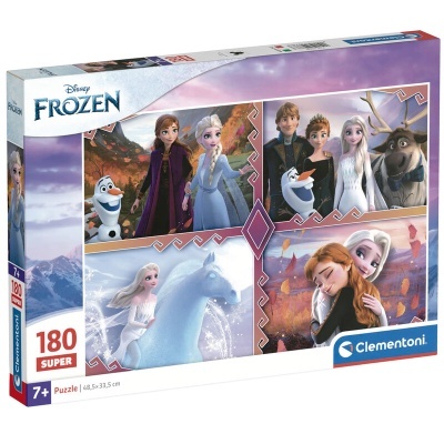 Caixa de puzzle Frozen da Disney com 180 peças e imagens das personagens