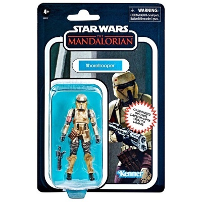 Figura ação Shoretrooper Star Wars The Mandalorian Kenner em embalagem blister