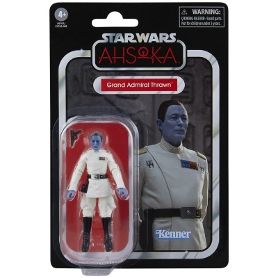 Figura de ação Grand Admiral Thrawn da Star Wars Ahsoka em embalagem