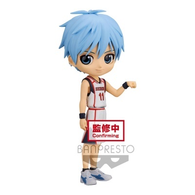 Figura colecionável Banpresto com cabelo azul e roupa desportiva