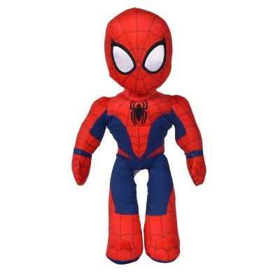 Boneco de peluche do Homem-Aranha vermelho e azul