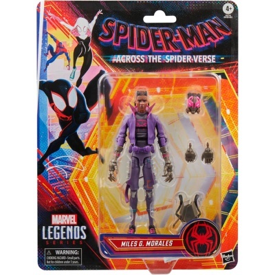 Figura de ação Miles G. Morales da série Marvel Legends em embalagem blister