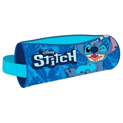 Estojo azul com personagem Stitch da Disney e texto 'Disney Stitch'