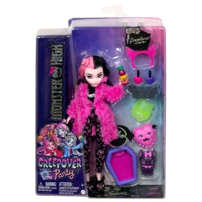 Boneca Monster High com acessórios em embalagem