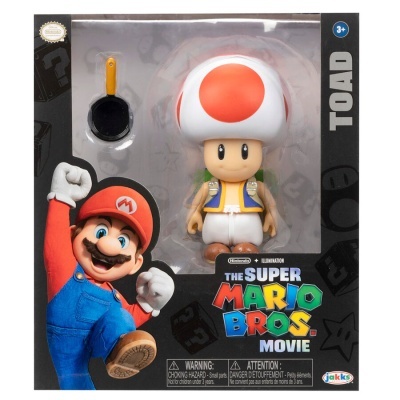 Figura de ação Toad de The Super Mario Bros. Movie em embalagem
