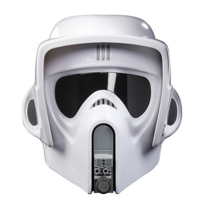 Capacete branco de Soldado Imperial de Star Wars em plástico