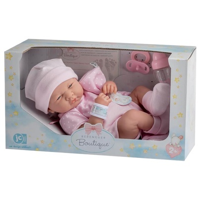 Boneca bebé rosa na caixa Berenguer Boutique