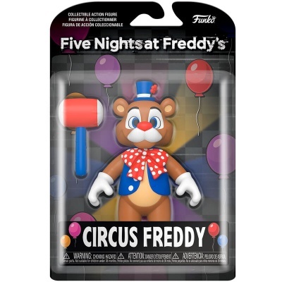 Figura de ação Circus Freddy Five Nights at Freddy's em embalagem blister