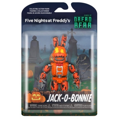 Figura de ação Jack-O-Bonnie de Five Nights at Freddy's em embalagem