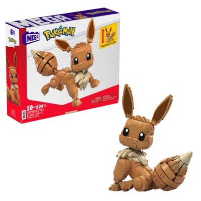 Figura de construção de Eevee em blocos com caixa Mega Pokémon