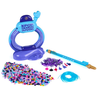Kit de criação de pulseiras com suporte, contas coloridas e tubo