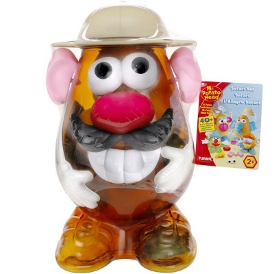 Boneco Mr. Potato Head Safari com acessórios em embalagem transparente