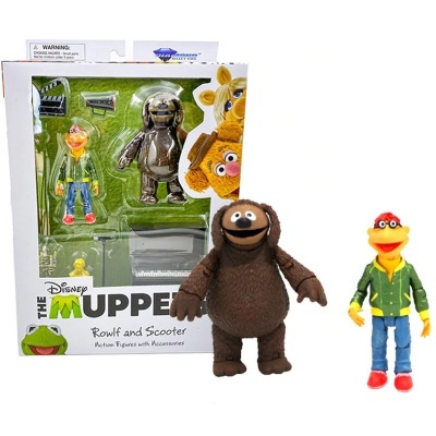 Conjunto figuras ação Disney The Muppets Rowlf and Scooter