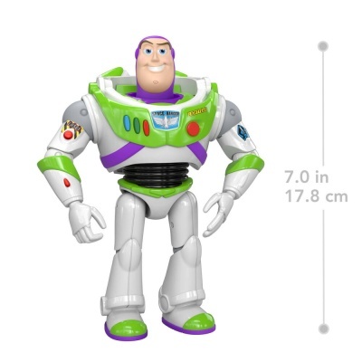 Boneco de Buzz Lightyear com textos Space Ranger, Lightyear, Laser e medição de 17,8 cm