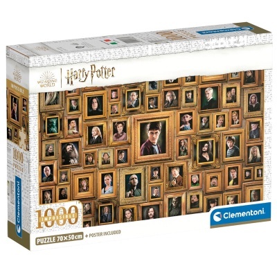 Caixa de puzzle Harry Potter 1000 peças com molduras de retratos douradas