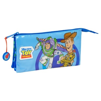 Estojo azul Toy Story com Buzz Lightyear e Woody