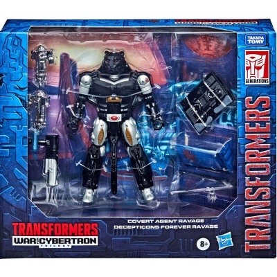 Figura de ação Transformers Covert Agent Ravage na embalagem