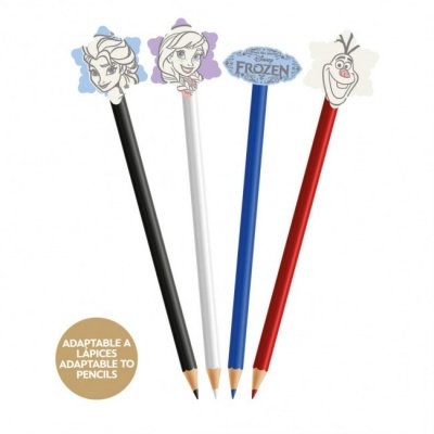 Conjunto de lápis com personagens do filme Frozen
