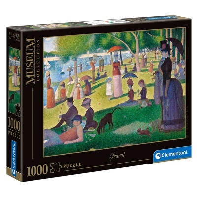 Caixa de puzzle Clementoni Museum Collection com imagem de pintura e indicação 1000 peças