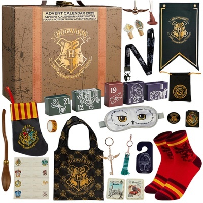 Calendário de advento Harry Potter 2025 e itens temáticos