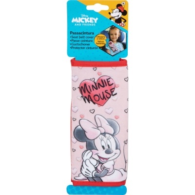 Passacintura Minnie Mouse rosa com corações em embalagem azul