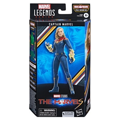 Figura Captain Marvel da Marvel Legends em embalagem