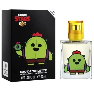 Perfume Eau de Toilette 30 ml com personagem Brawl Stars na embalagem e frasco.