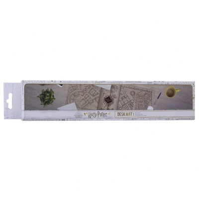 Tapete para secretária Harry Potter com mapa do Maroto em embalagem