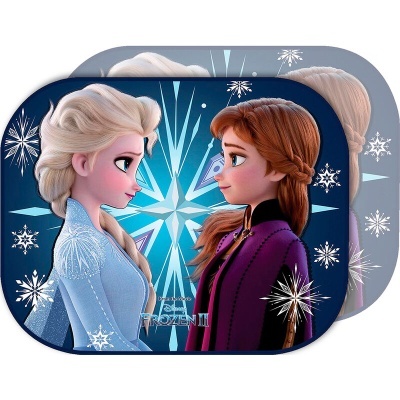 Capas com personagens da animação Frozen II, fundo azul, cantos arredondados