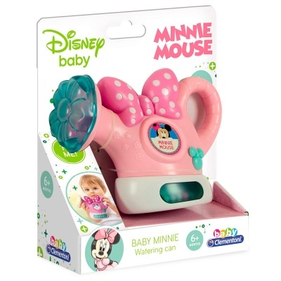 Regador para bebé rosa e verde Minnie Mouse na embalagem