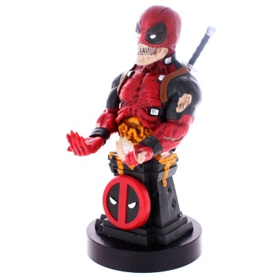 Figura de ação de Deadpool zumbi com base e espada