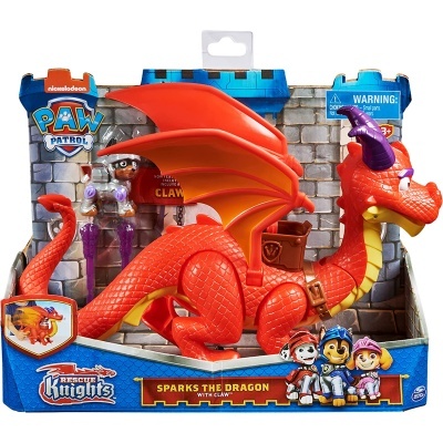 Brinquedo dragão laranja com embalagem PAW Patrol