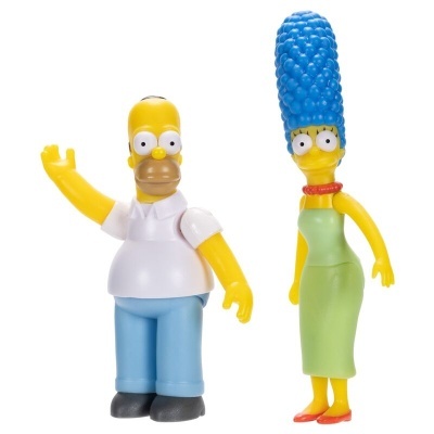 Figuras de ação de Homer e Marge Simpson de plástico