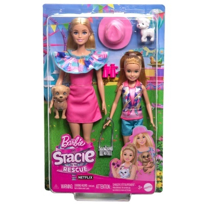 Pack Barbie Stacie to the Rescue com duas bonecas e acessórios
