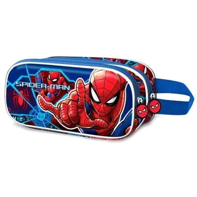 Estojo duplo azul com design do Spider-Man
