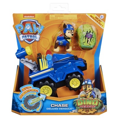 Brinquedo Paw Patrol Chase com veículo e ovo misterioso na embalagem