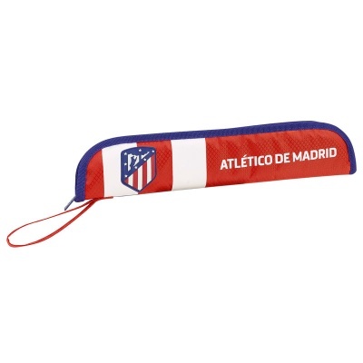 Estojo Atlético de Madrid com cores vermelho, branco e azul