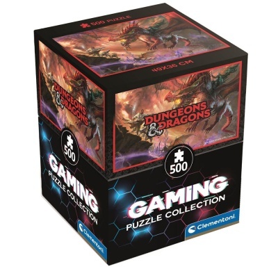 Caixa de puzzle de 500 peças Dungeons & Dragons, Gaming Puzzle Collection