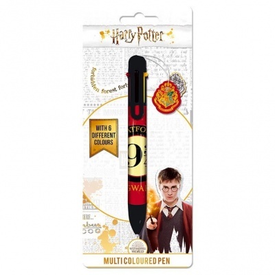 Caneta multicolorida Harry Potter com imagem de Harry Potter