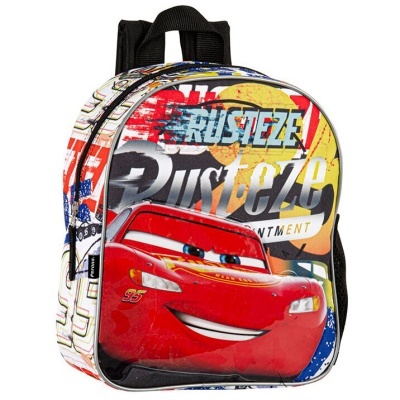 Mochila infantil com personagem Relâmpago McQueen do filme Cars
