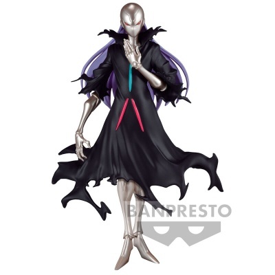 Figura de ação futurista com capa preta e detalhes coloridos