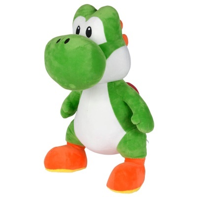 Pelúcia do Yoshi verde e branco com sapatos laranja