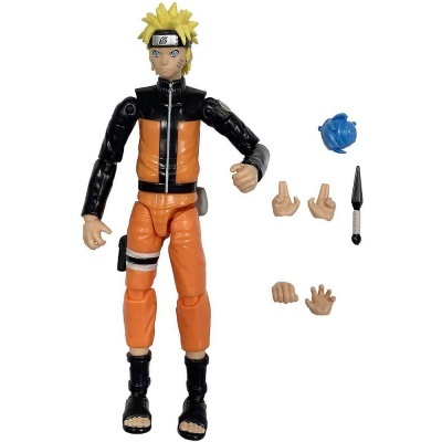 Figura de ação Naruto com acessórios em fundo branco