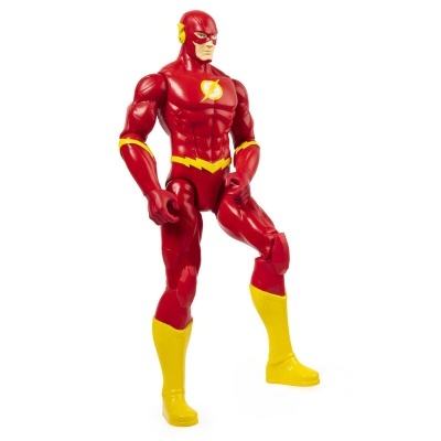 Figura de ação The Flash vermelha e amarela em fundo branco