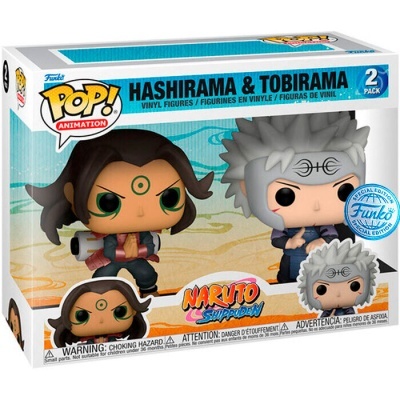 Caixa Funko Pop! Animation Hashirama e Tobirama Naruto Shippuden, figuras de vinil duas unidades