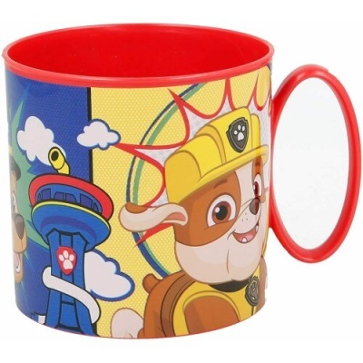 Copo infantil vermelho com personagens Patrulha Pata