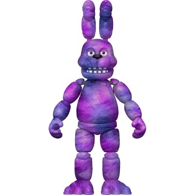 Figurine articulada de coelho roxo com várias tonalidades